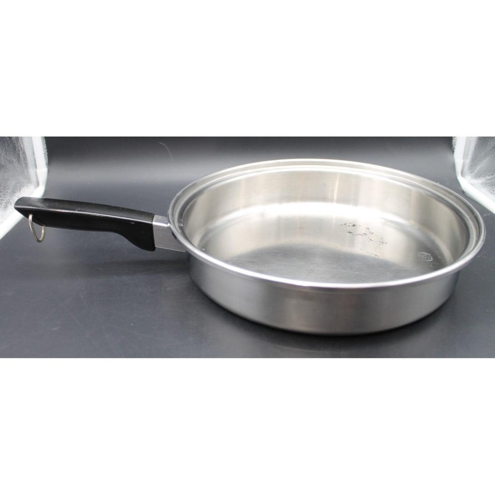 Wards Signature Prestige Stainless Steel Fry Pan Skillet 10" Vintage USA